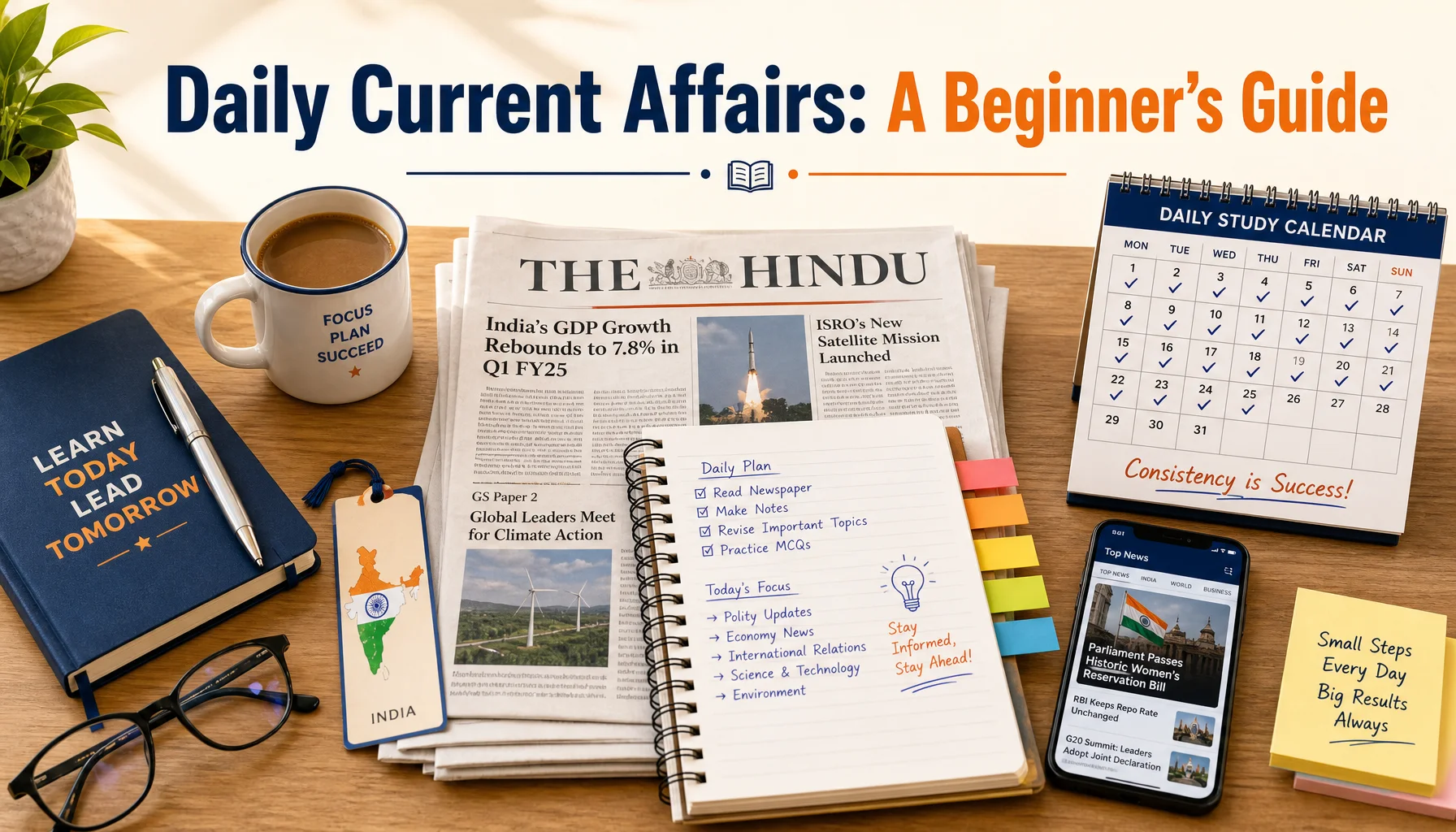 Beginner's Guide to Starting Daily Current Affairs Preparation for Competitive Exams