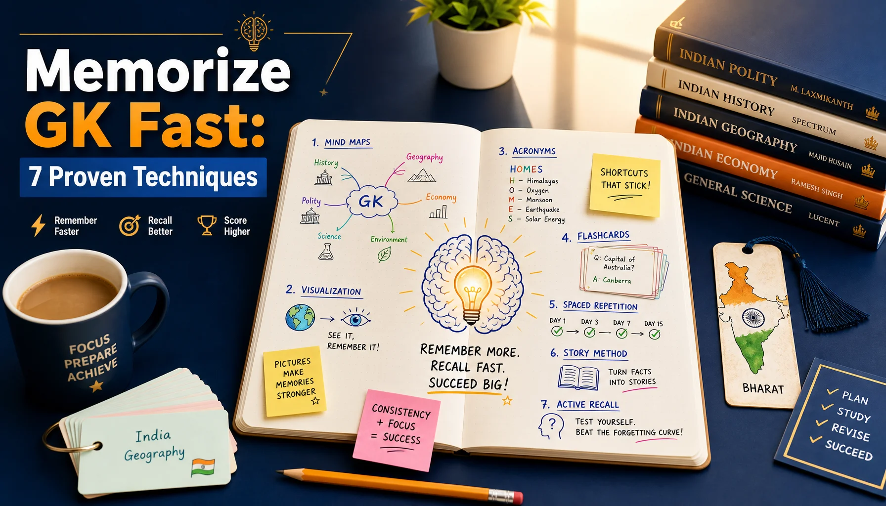 How to Memorize General Knowledge Fast: 7 Proven Techniques for Exam Success